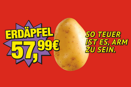 So teuer ist es arm zu sein - Erdäpfel 57,99 EUR