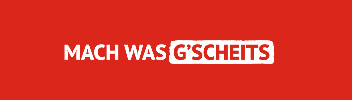 Roter Hintergrund mit dem Schriftzug 