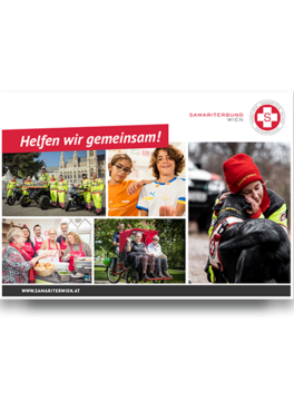 Ein Titelbild von einem Jahresblück des Samariterbund Wien