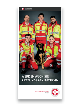 Titelbild Flyer Ausbildung Rettungssanitäter:in
