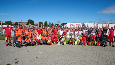 Gruppenbild des Einsatzteams